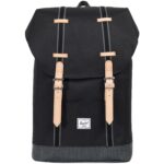 Herschel - Retreat Mid-Volume Offset Collection - Unisex Rucksack - black/black denim