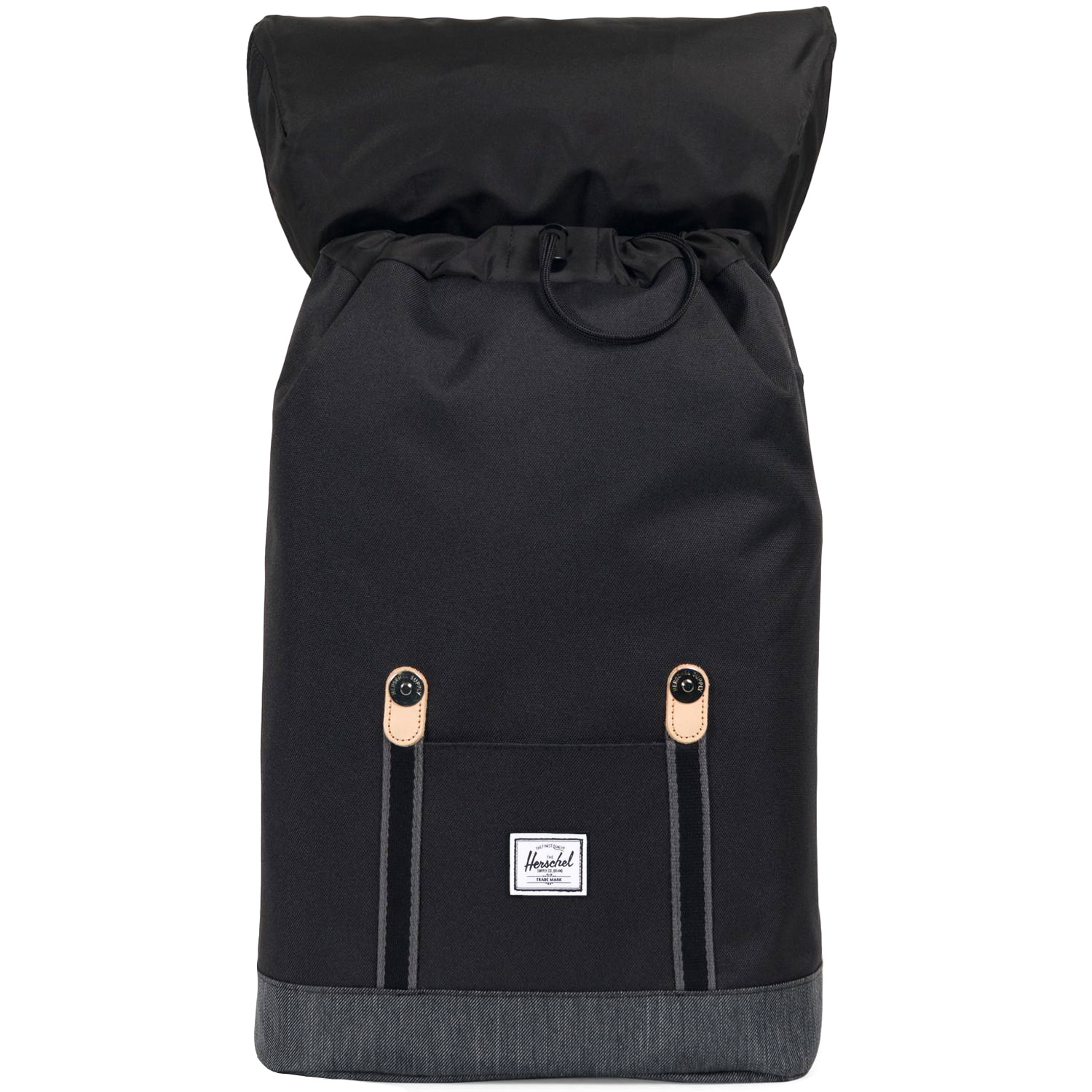 Herschel - Retreat Mid-Volume Offset Collection - Unisex Rucksack - black/black denim – Bild 3