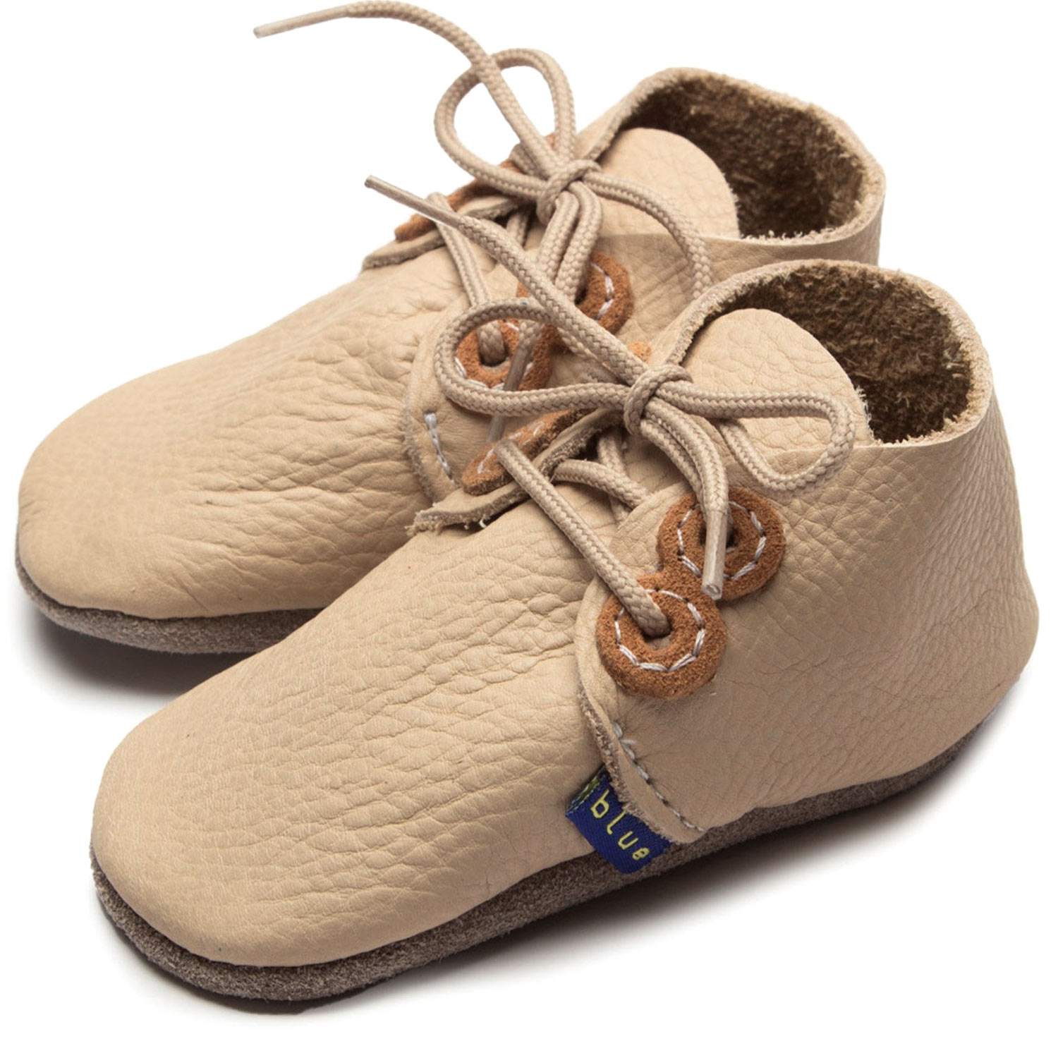 Inch Blue - Derby - Kleinkinder Krabbelschuhe - Beige (Cream/Tan) – Bild 2