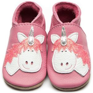 Inch Blue - Unicorn - Kleinkinder Krabbelschuhe - Rosa (Rose/Pink)
