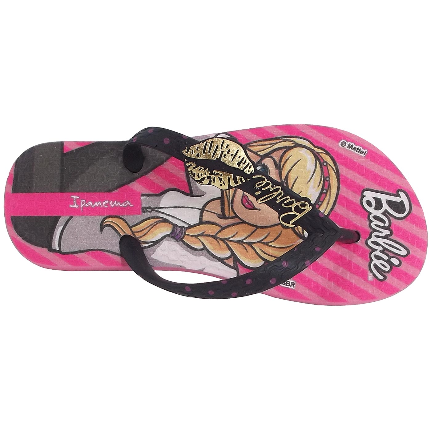 Ipanema - Barbie Style Kids - Mädchen Zehensandale - pink/schwarz (pink/black) – Bild 2