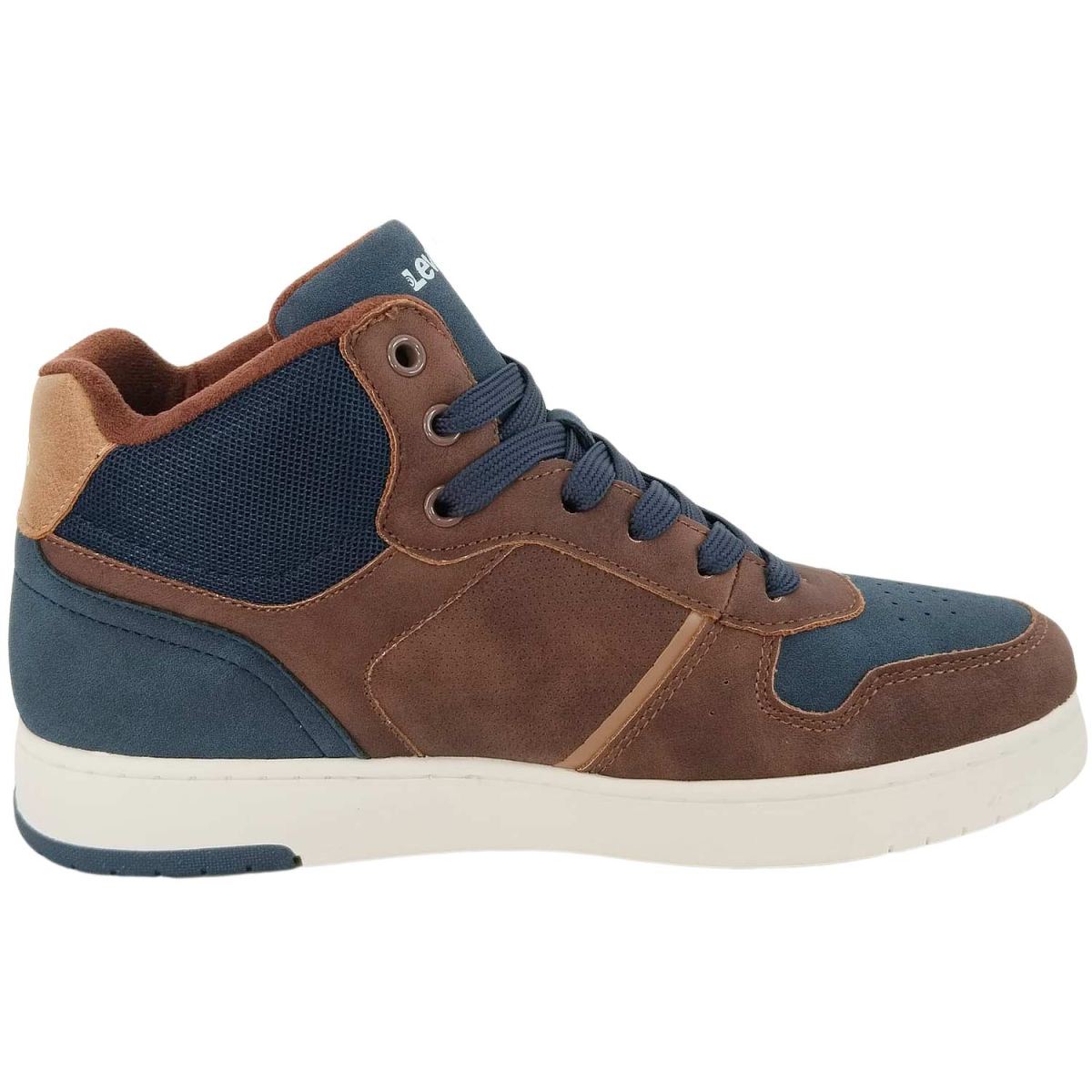 Levi's - Kick Mid - Kinder Stiefelette mit Fleecefutter - Braun/Blau (Dark Brown/Navy) – Bild 2