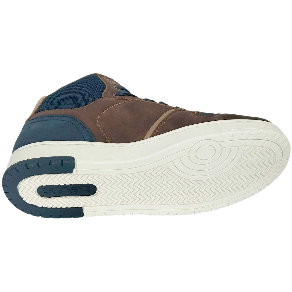 Levi's - Kick Mid - Kinder Stiefelette mit Fleecefutter - Braun/Blau (Dark Brown/Navy) – Bild 4