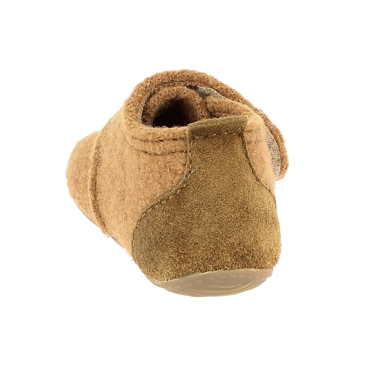 Living Kitzbühel - Babyschuh Velourlederkappe - Baby Hausschuhe - Braun (Almond) – Bild 3