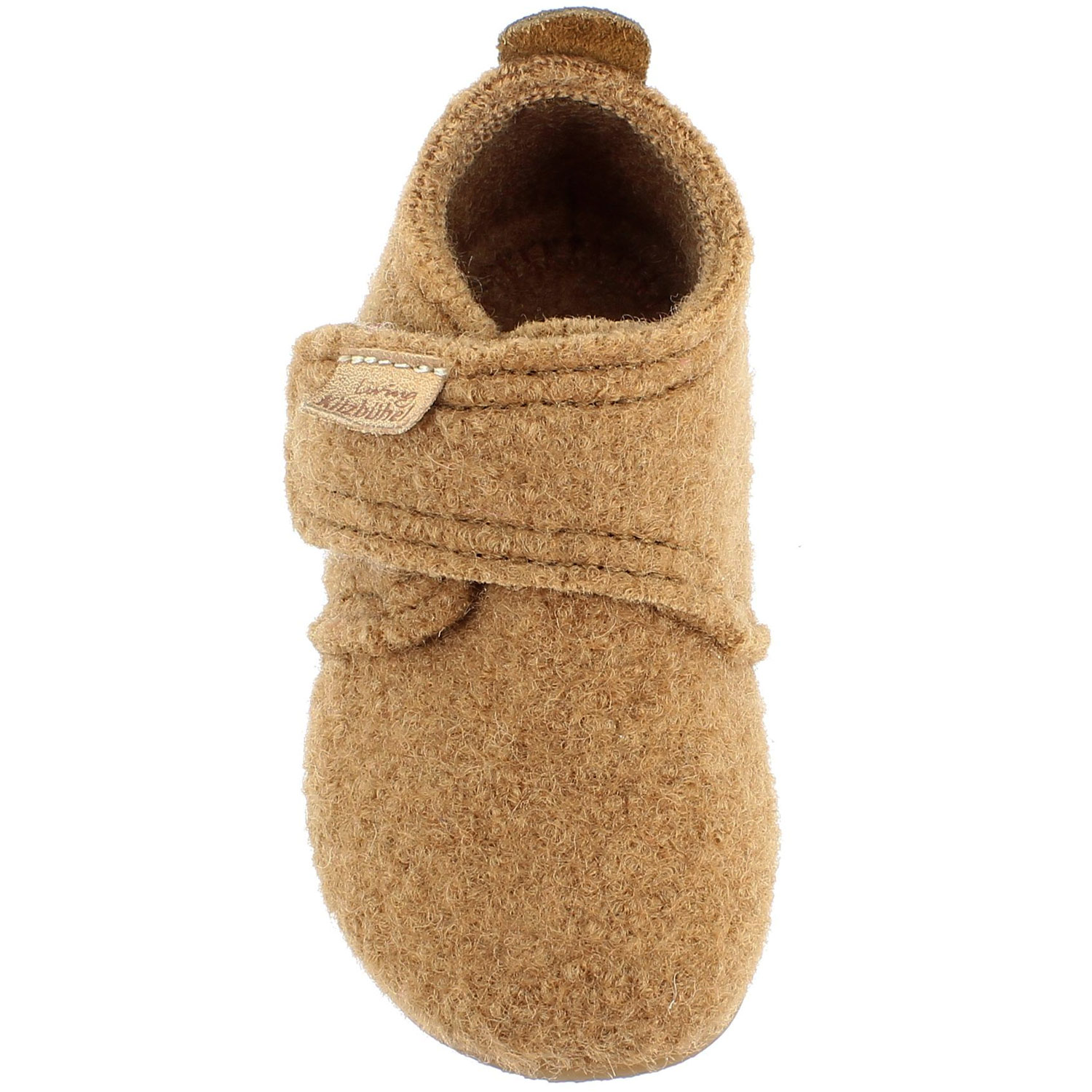 Living Kitzbühel - Babyschuh Velourlederkappe - Baby Hausschuhe - Braun (Almond) – Bild 4