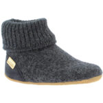 Living Kitzbühel - Hüttenschuh Uni - Unisex Hohe Hausschuhe - Anthra (Anthrazit)