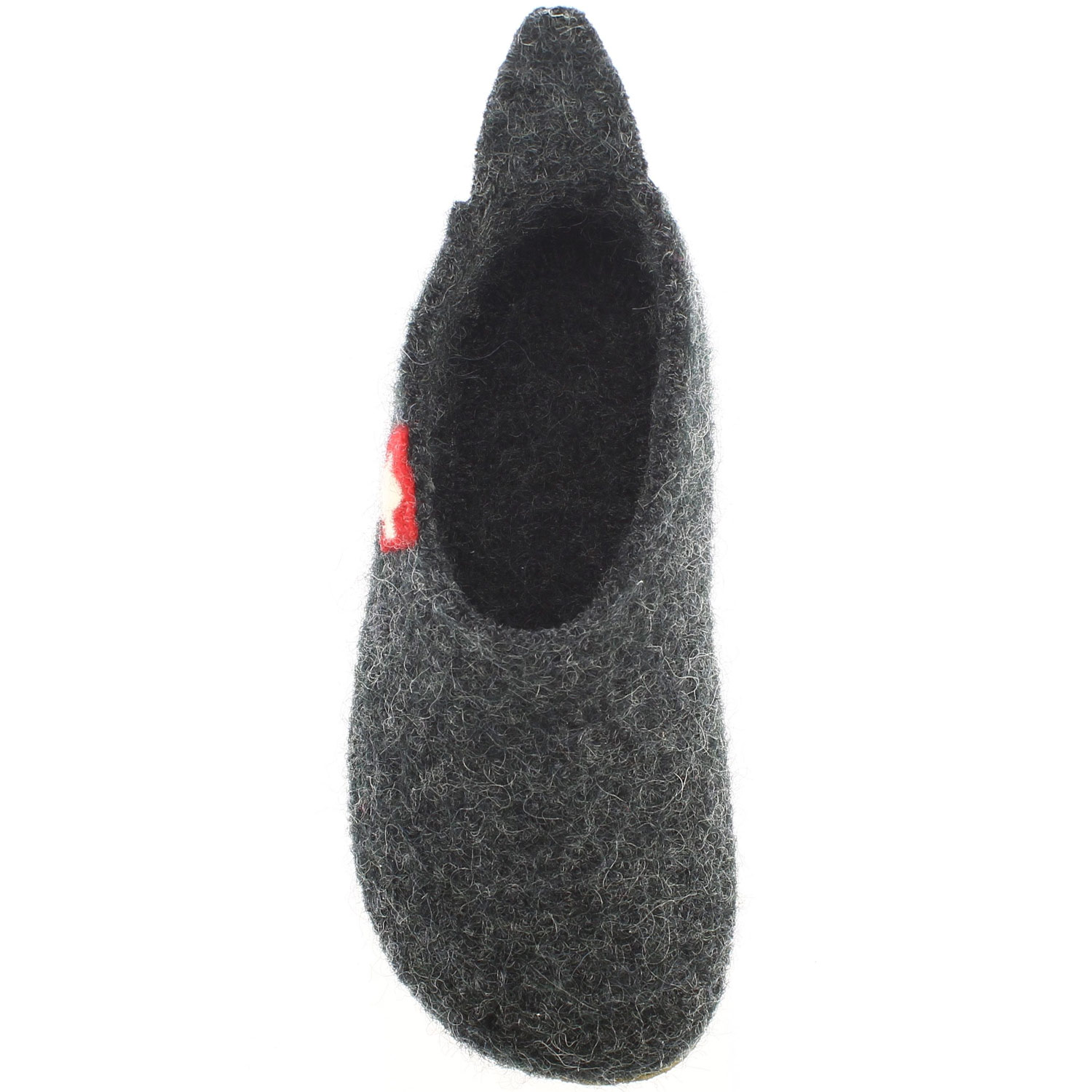 Living Kitzbühel - Slipper Schweizer Kreuz - Unisex Hausschuhe - Anthrazit (Anthra) – Bild 4