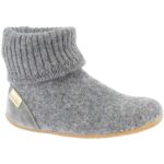 Living Kitzbühel - Hüttenschuh Uni - Unisex Hohe Hausschuhe - Grau