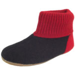 Living Kitzbühel - 1428 - Unisex Hüttenschuhe - Schwarz/Rot