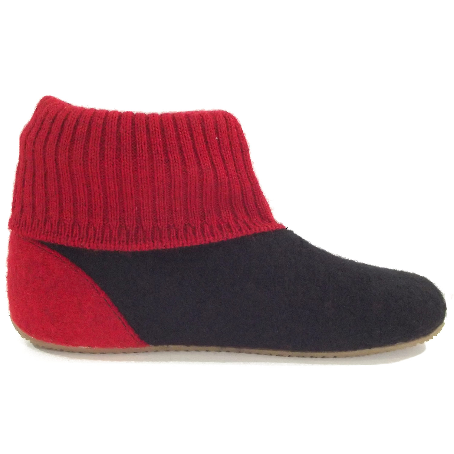 Living Kitzbühel - 1428 - Unisex Hüttenschuhe - Schwarz/Rot – Bild 2