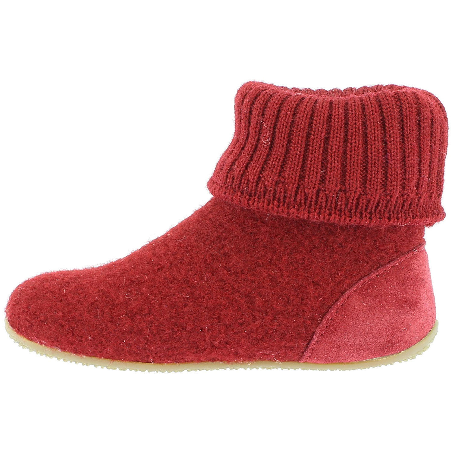 Living Kitzbühel - Hüttenschuh Uni - Damen Hohe Hausschuhe - Dark Cherry – Bild 5