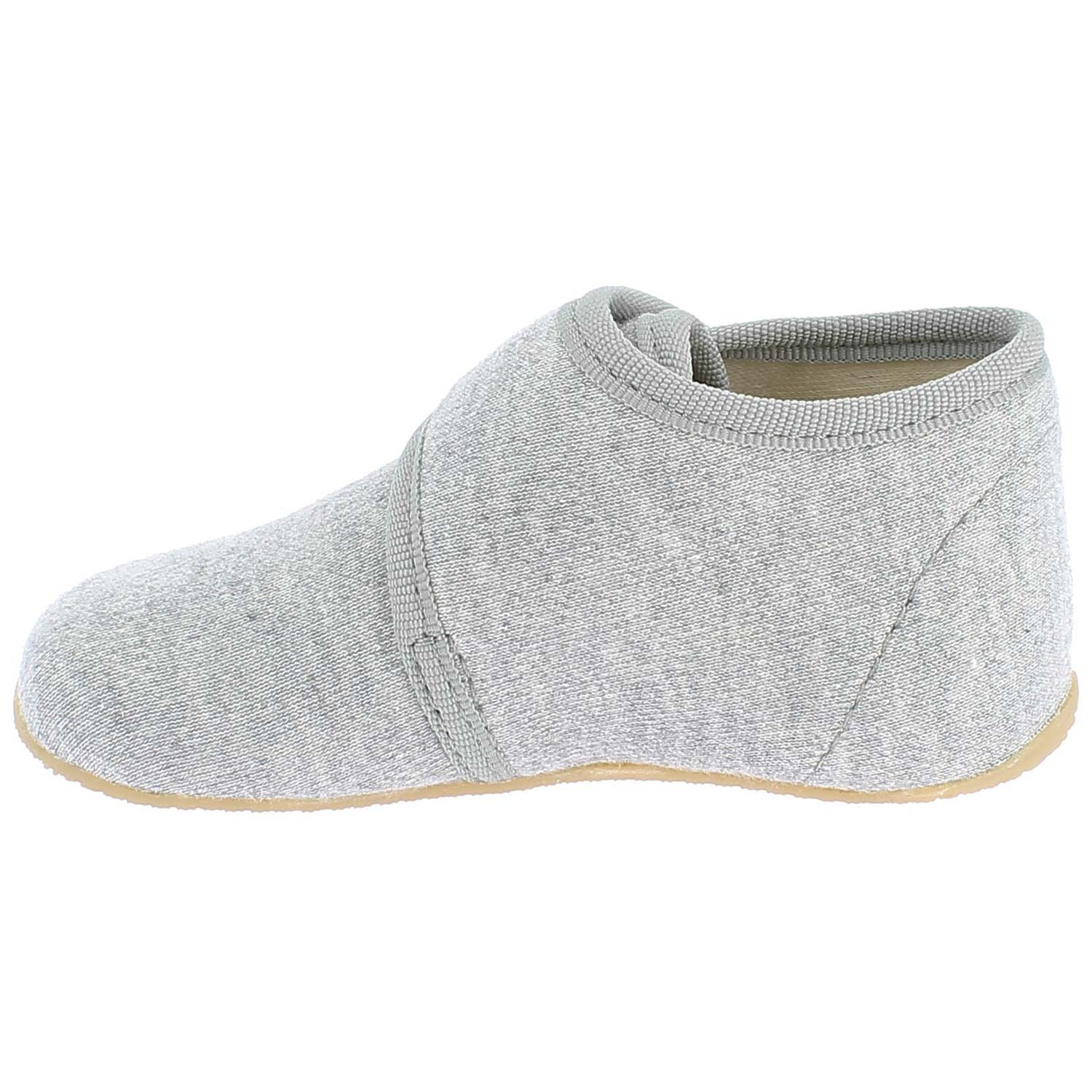 Living Kitzbühel - Babyklett Jersey - Kleinkinder Hausschuhe aus Baumwolle - Hellgrau – Bild 2