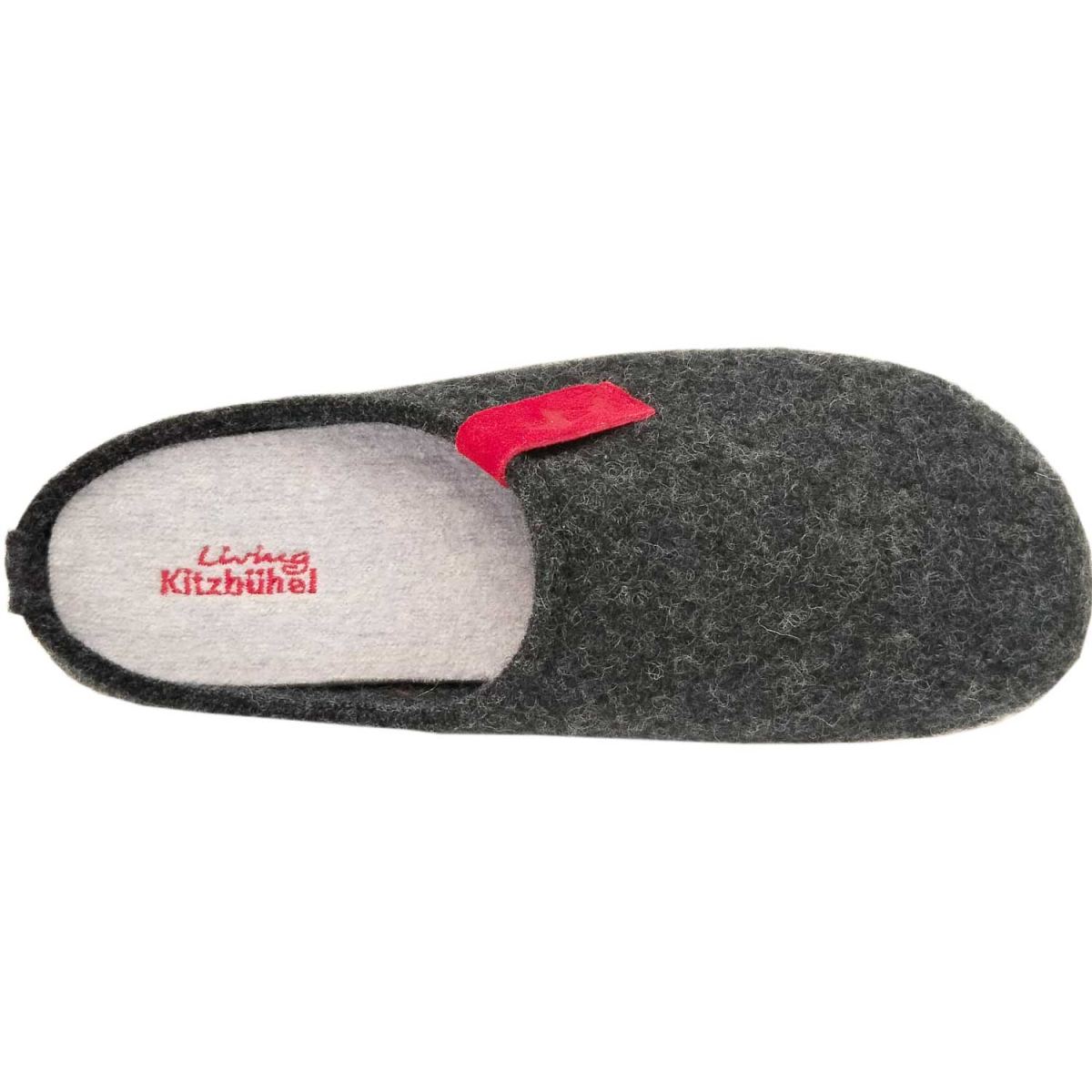 Living Kitzbühel - Ganslernhang - Unisex Pantoffeln aus Schurwolle - Anthrazit – Bild 3