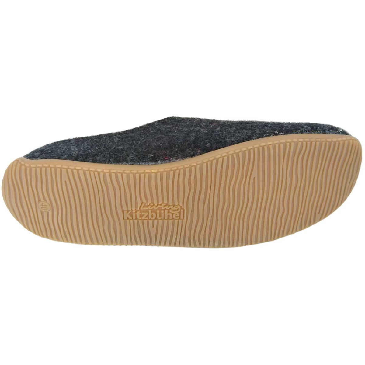 Living Kitzbühel - Ganslernhang - Unisex Pantoffeln aus Schurwolle - Anthrazit – Bild 4