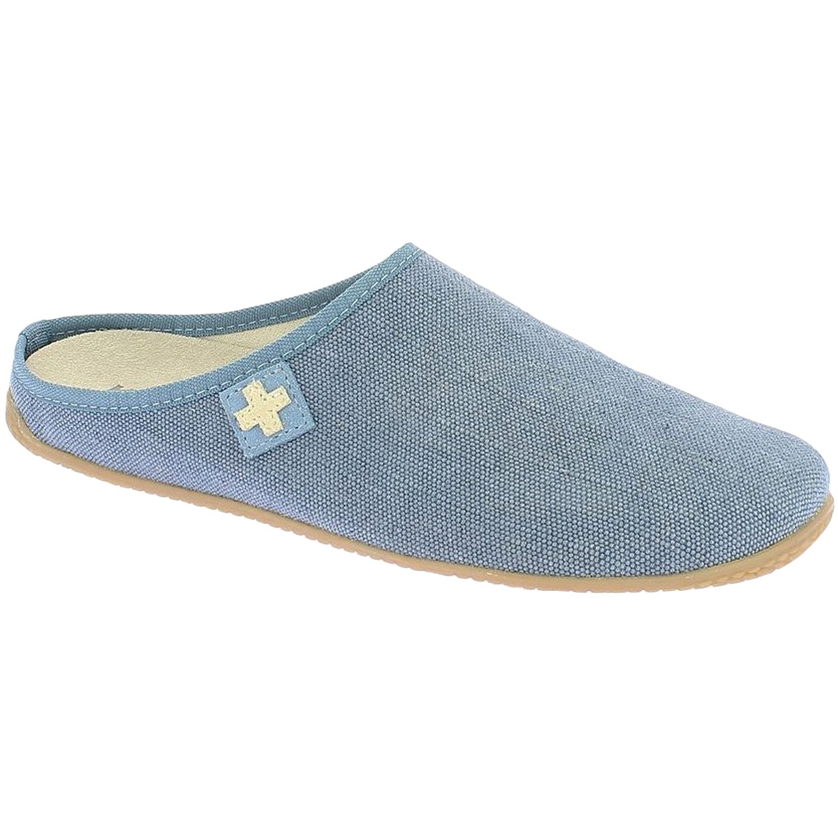 Living Kitzbühel - Pantoffel Schweizer Kreuz - Damen Hausschuhe - Jeans