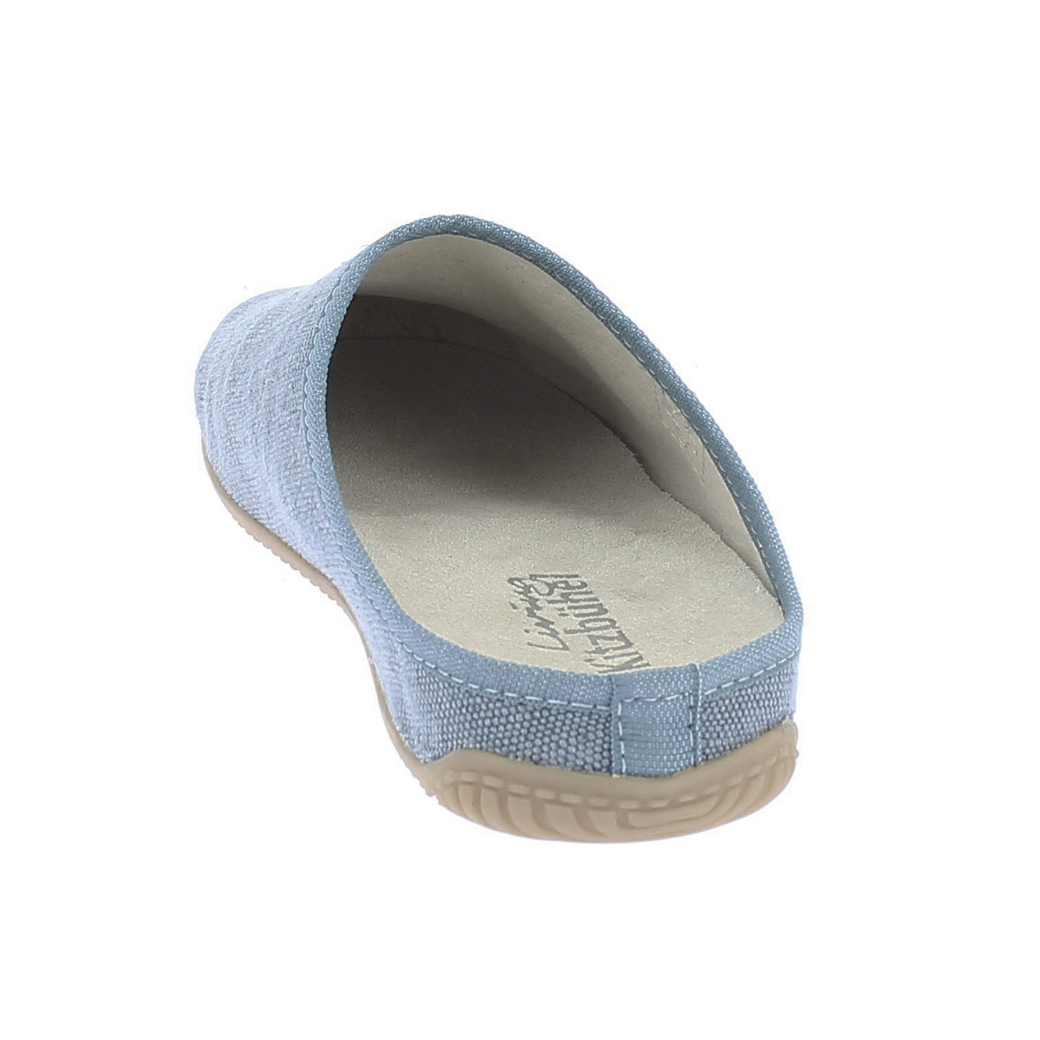 Living Kitzbühel - Pantoffel Schweizer Kreuz - Damen Hausschuhe - Jeans – Bild 3