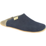 Living Kitzbühel - Logo Lederkappe - Herren Soft Pantoffel - Dark Denim