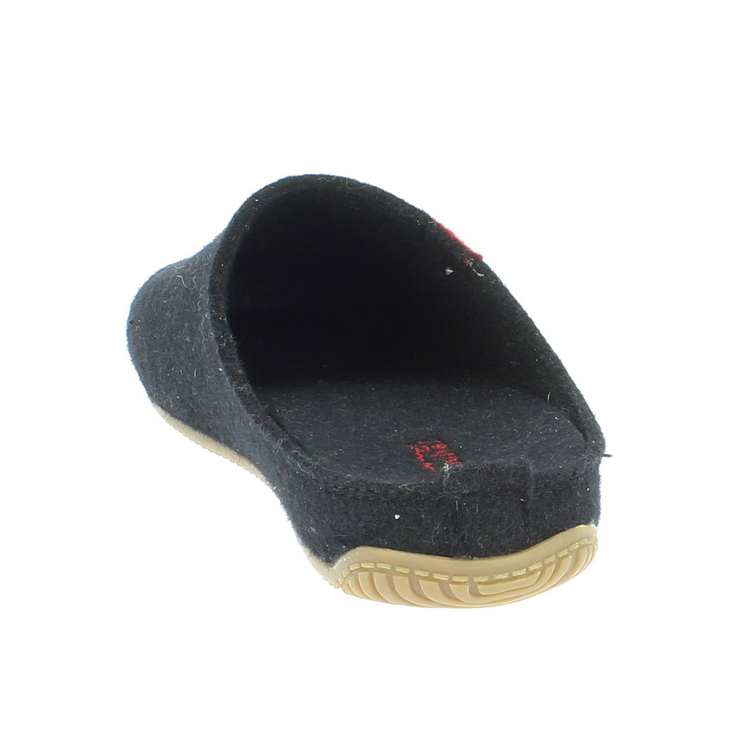 Living Kitzbühel - Filz Schweizer Kreuz - Unisex Hauspantoffeln - Schwarz – Bild 4
