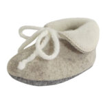 Löwenweiss - Momy - Baby Hausschuhe - Beige