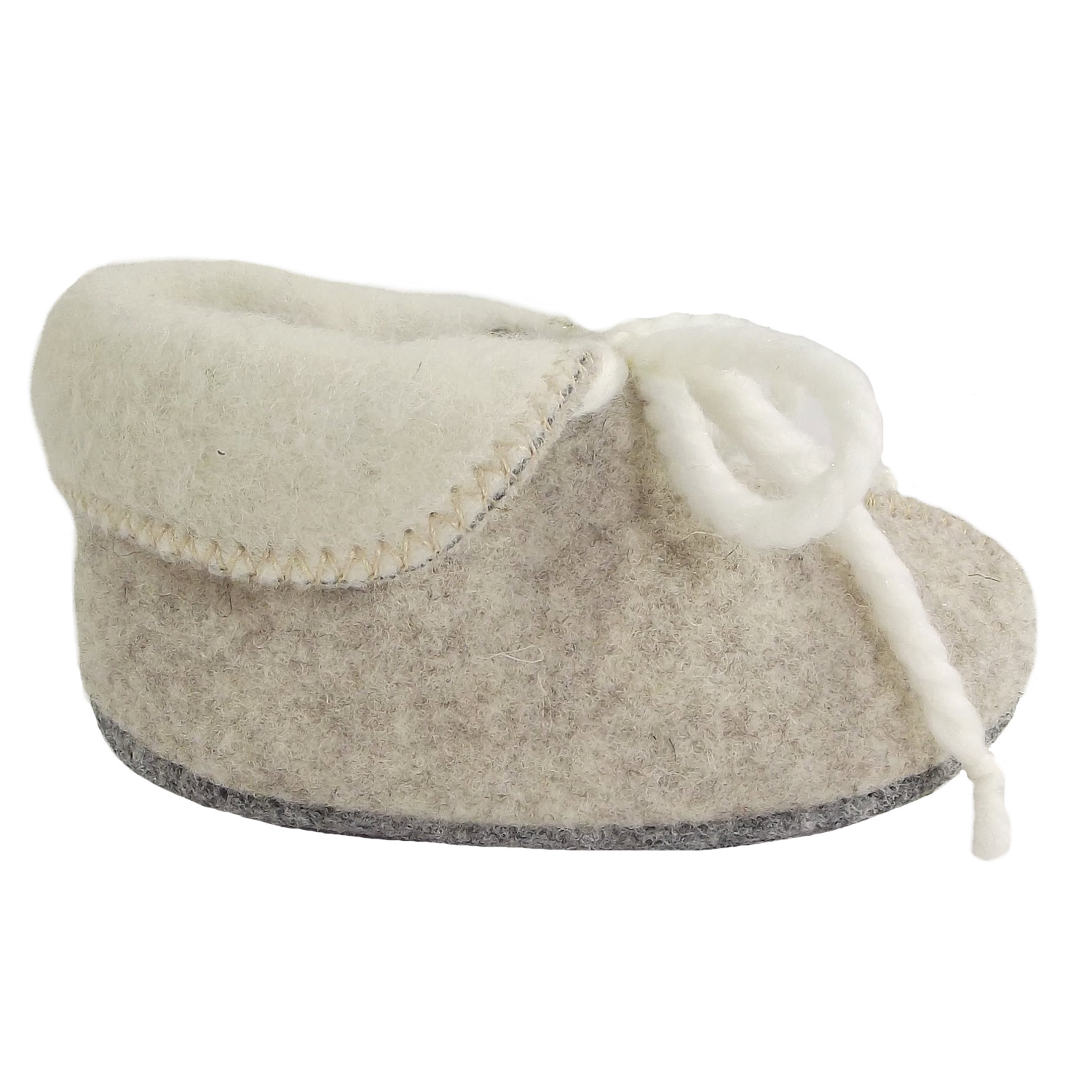 Löwenweiss - Momy - Baby Hausschuhe - Beige – Bild 2