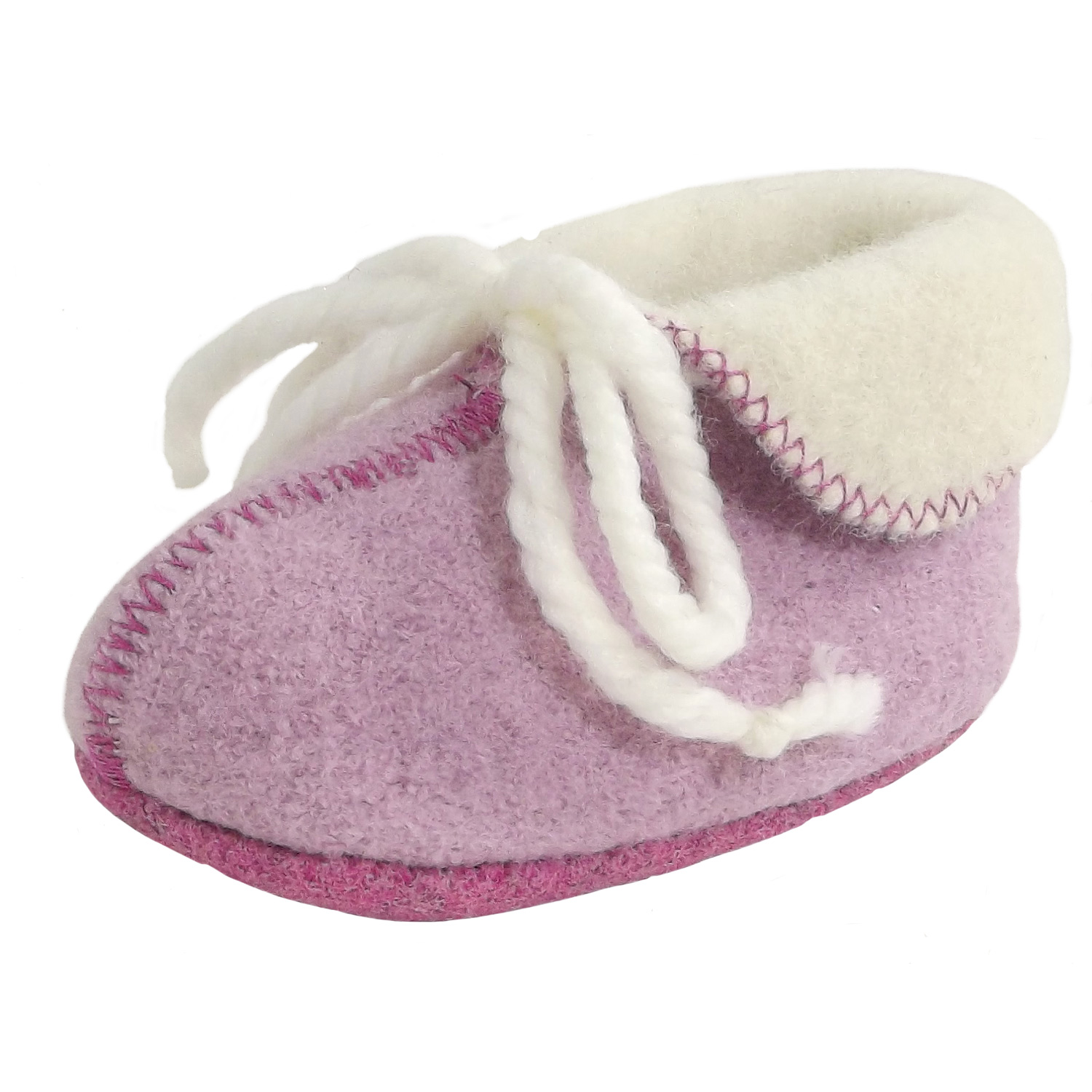 Löwenweiss - Momy - Baby Hausschuhe - Rosa Chiaro
