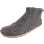 Gottstein - Magicfelt 731 Tiroler Steinschaf - Unisex Wollfilz-Hüttenschuhe - grau