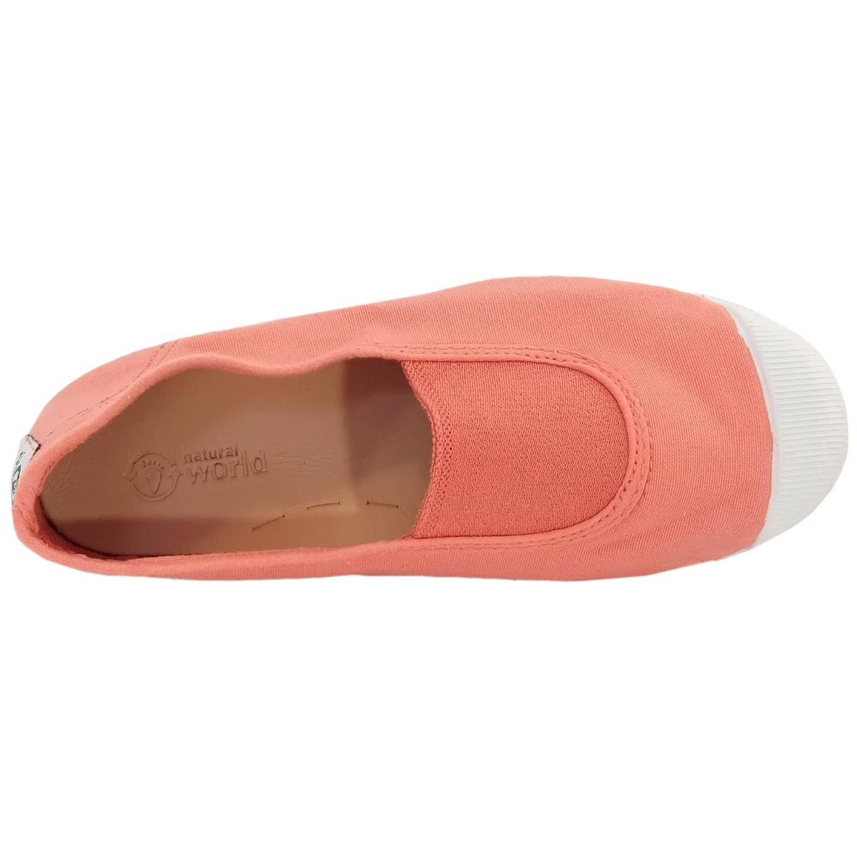 Natural World - Apricot Girl - Mädchen Ballerina aus Baumwolle - Koralle (Peach) – Bild 3