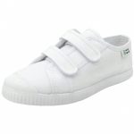 Natural World - Basquet Klett Paris - Kinder Bio-Sneaker aus Baumwolle - Weiß (Blanco)
