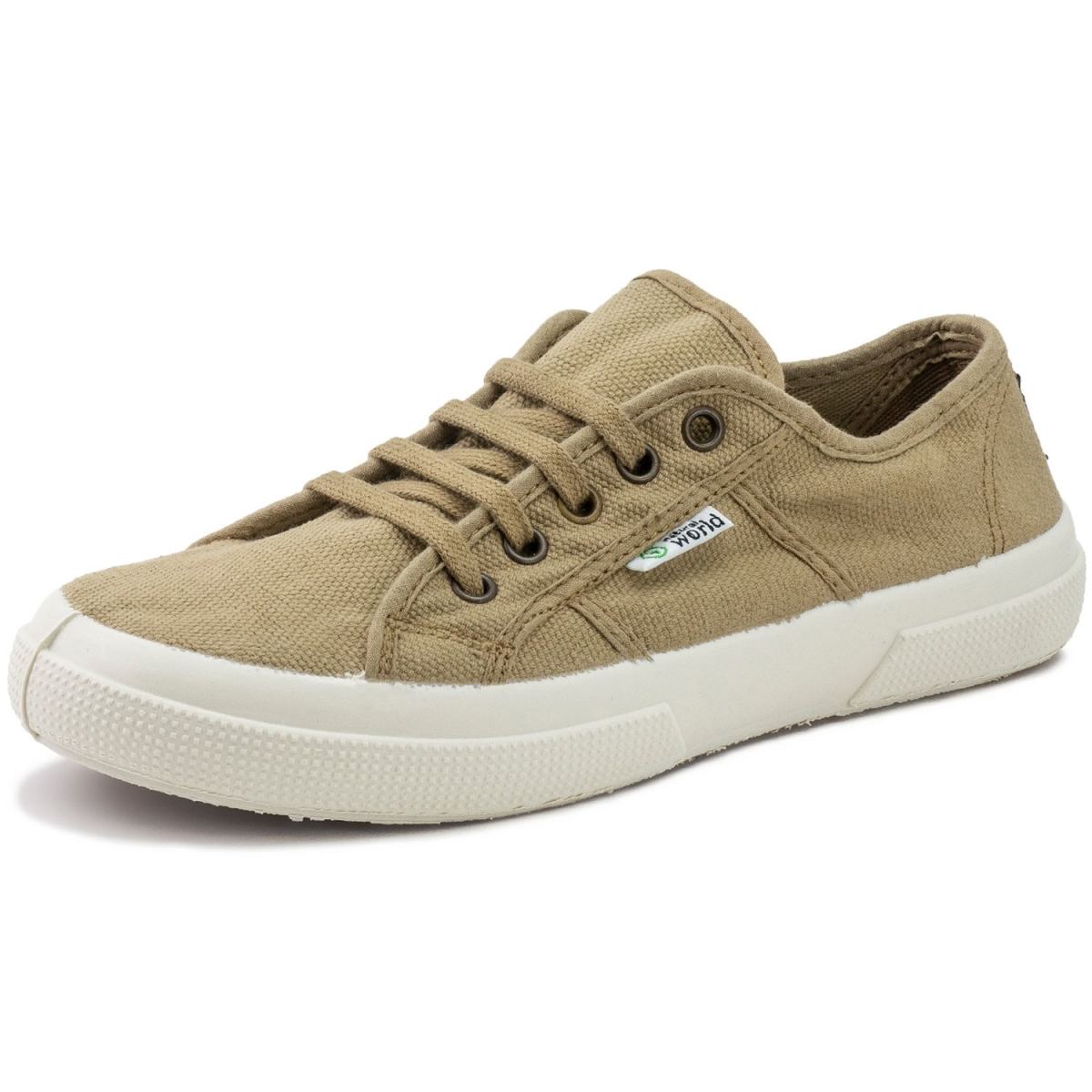 Natural World - Blossom - Unisex Bio-Baumwolle Sneaker - Hellbraun (Camel)