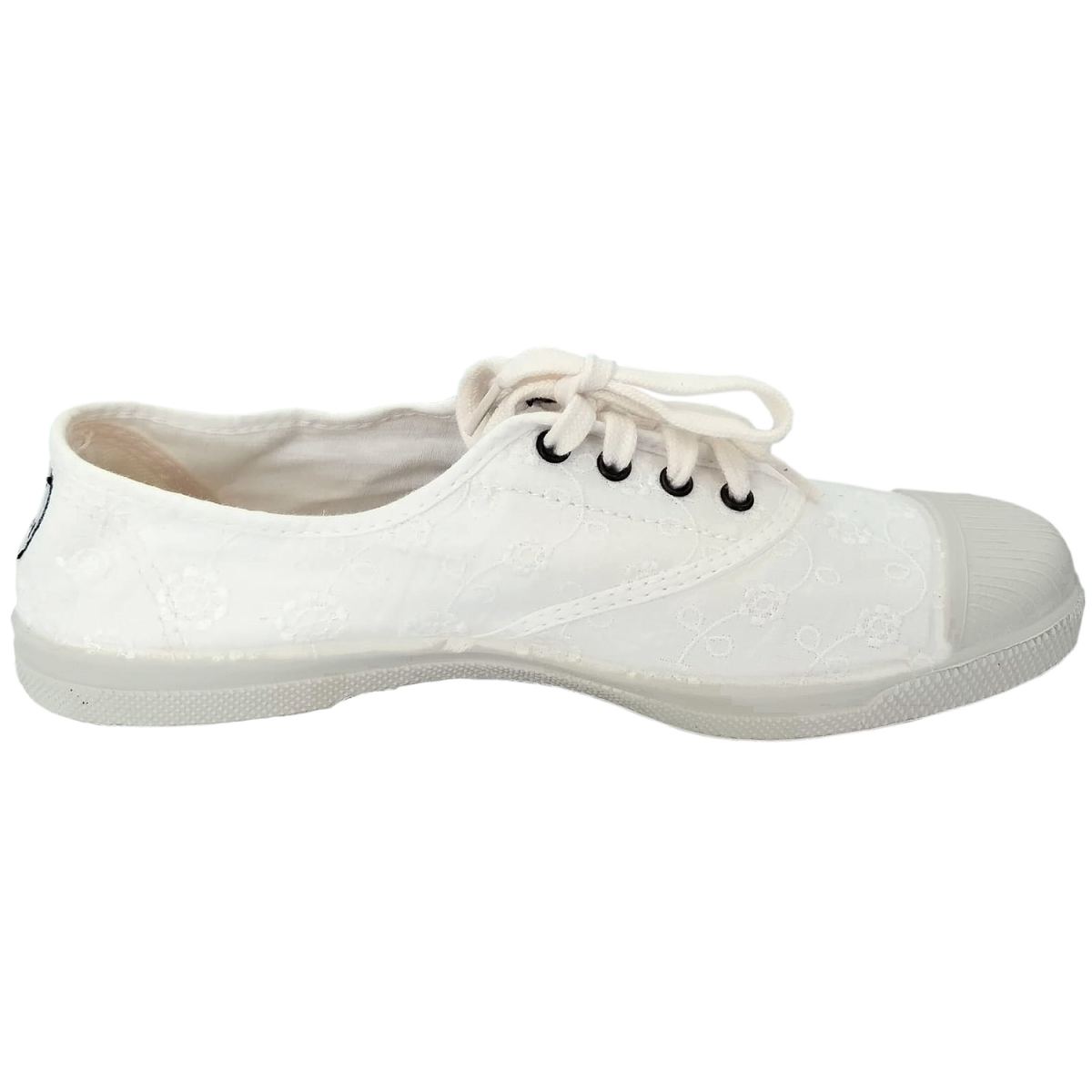 Natural World - Gamo - Damen Baumwollschuhe mit Häkelspitze - Weiß (Blanco) – Bild 2