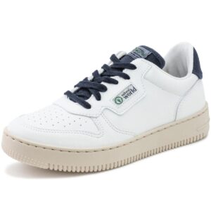 Natural World - Hiba - Unisex Vegane Sneaker - Weiß/Blau (Marino Enz)