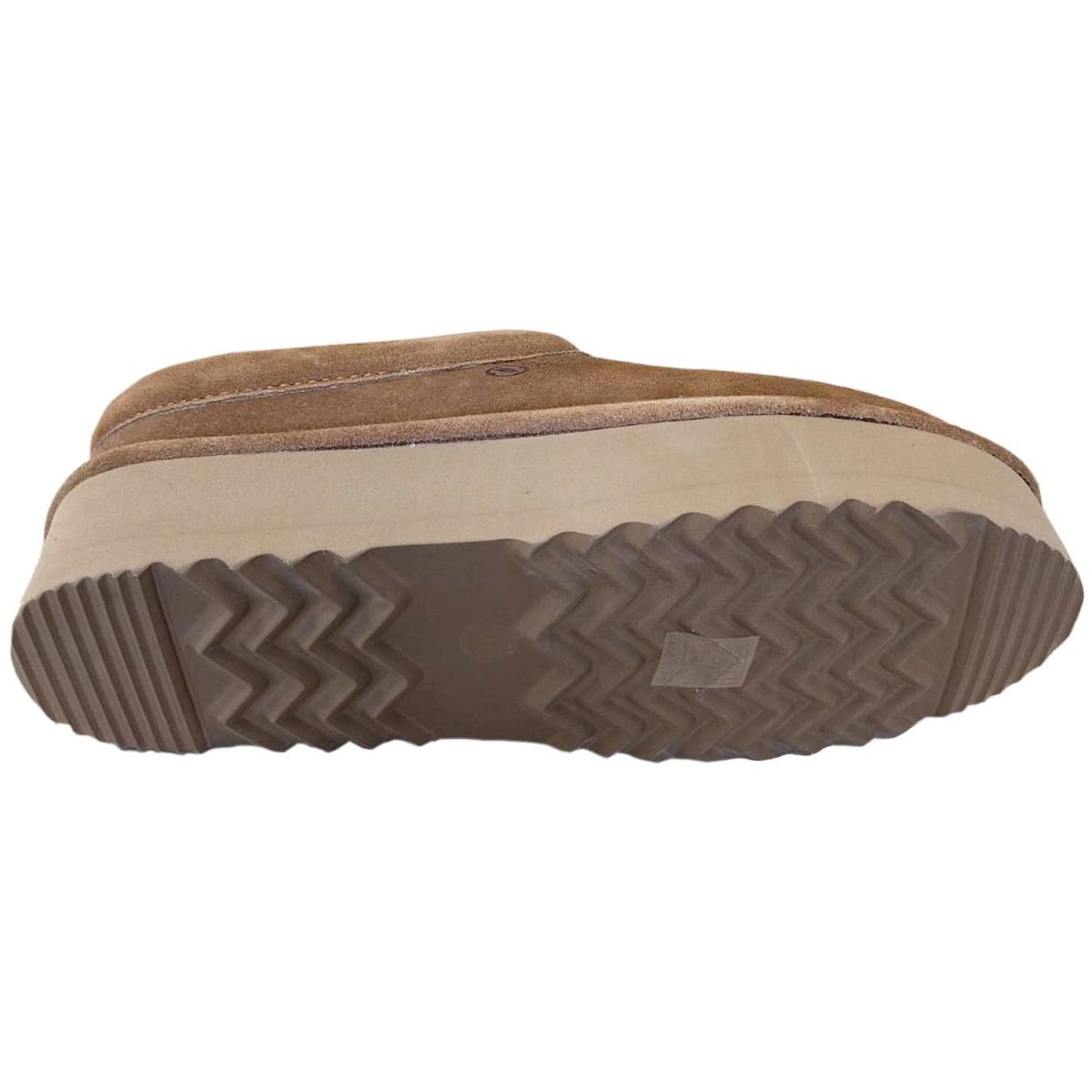 Natural World - Ker - Damen Platform-Pantoffel mit Futter aus Schurwolle - Cognac (Cuero) – Bild 3
