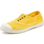 Natural World - Old Lavanda - Damen Used-Look Baumwollschuhe - Gelb (Golden Enz)