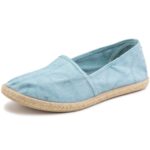 Natural World - Old Braid - Damen Baumwollschuhe mit Bast - Blau (Air Blue)