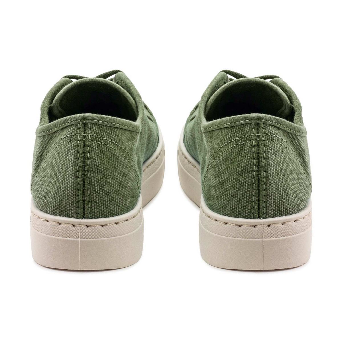 Natural World - Old Gavi - Damen Bio-Baumwolle Plaform-Sneaker - Khakigrün (Kaki Enz) – Bild 3