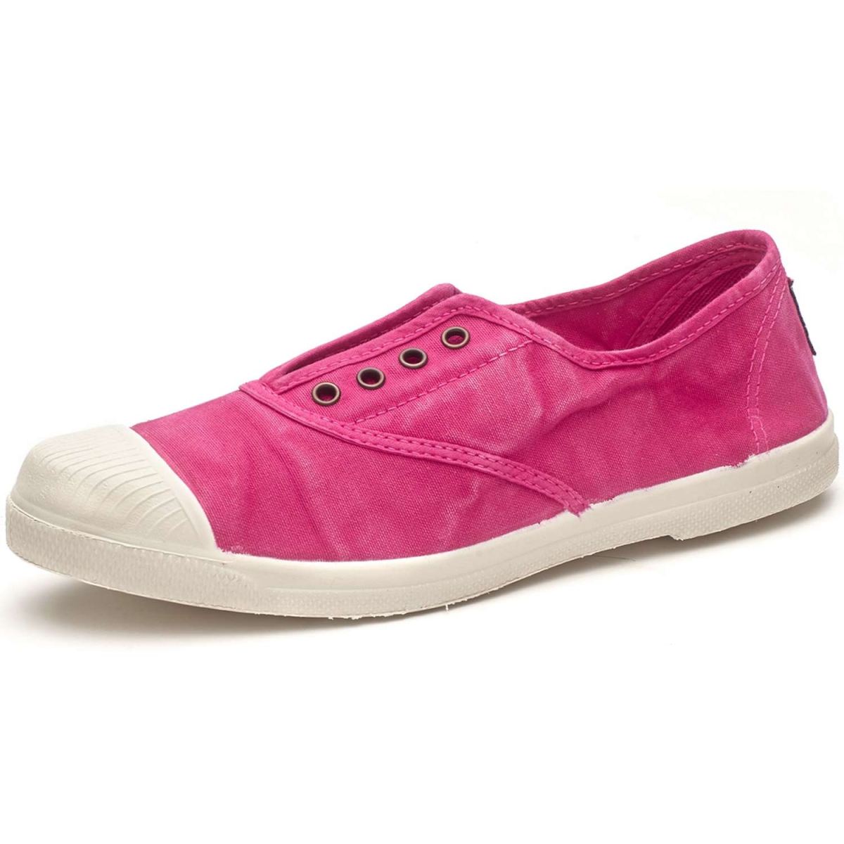 Natural World - Old Lavanda - Damen Used-Look Baumwollschuhe - Pink (Fucsia)