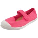 Natural World - Mary Jane - Mädchen Ballerina aus Baumwolle - Pink (Rosa Vivic)