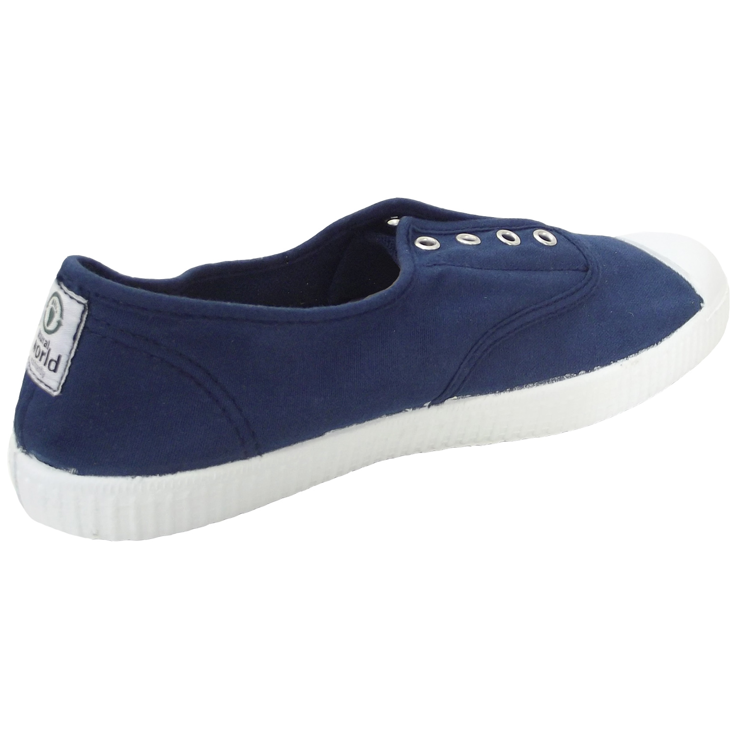 Natural World - Grape Puntera - Damen Baumwolle-Schlupfschuhe - Dunkelblau (Azul Lava) – Bild 2