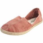 Natural World - Trecia - Damen Used-Look Espadrilles - Krabbenorange (Cangrejo)