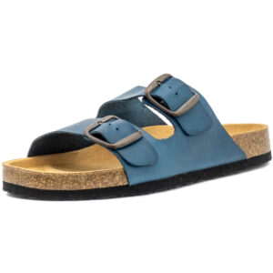 Natural World - Zeus - Damen Bio-Pantolette - Blau (Jeans)