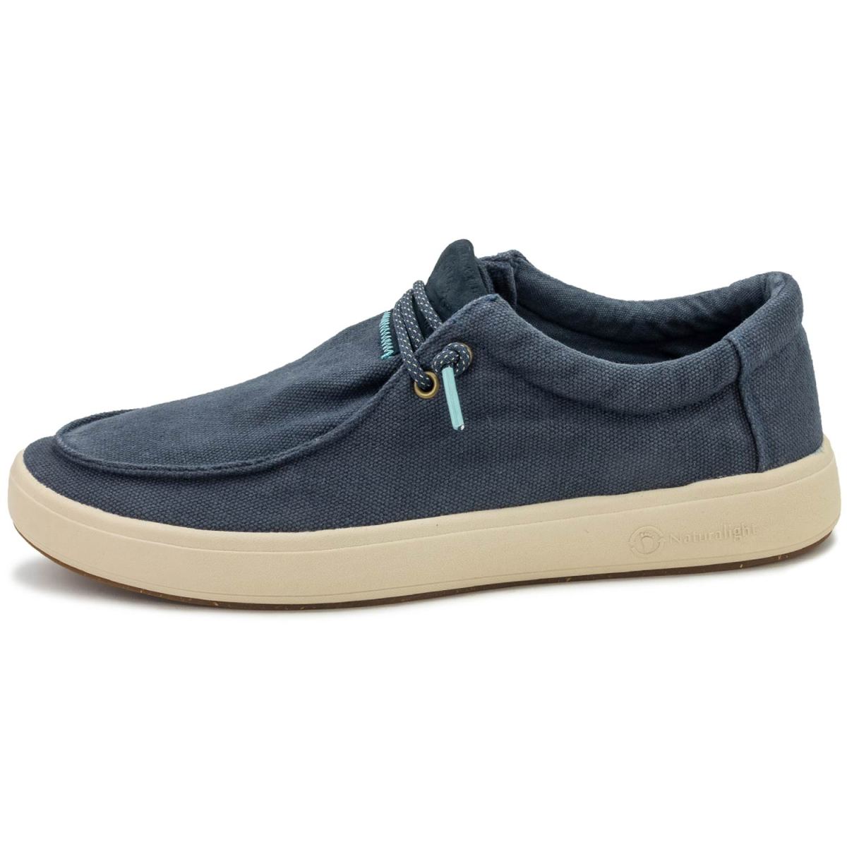 Natural World - Teal - Herren Schlupfschuh im Bootsschuh-Style - Dunkelblau (Marino Enz) – Bild 2