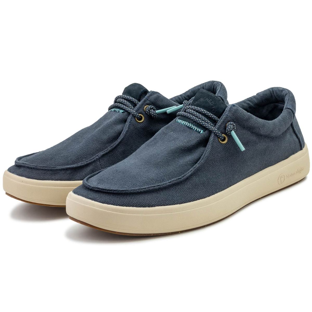 Natural World - Teal - Herren Schlupfschuh im Bootsschuh-Style - Dunkelblau (Marino Enz) – Bild 3