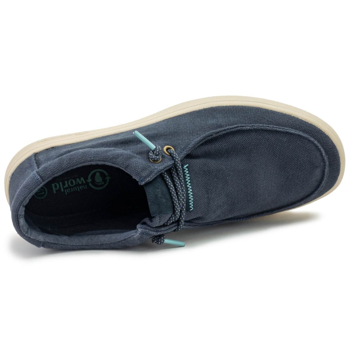Natural World - Teal - Herren Schlupfschuh im Bootsschuh-Style - Dunkelblau (Marino Enz) – Bild 6