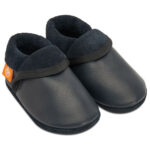 Orangenkinder - Klassik - Kleinkinder Krabbelschuhe - Dunkelblau