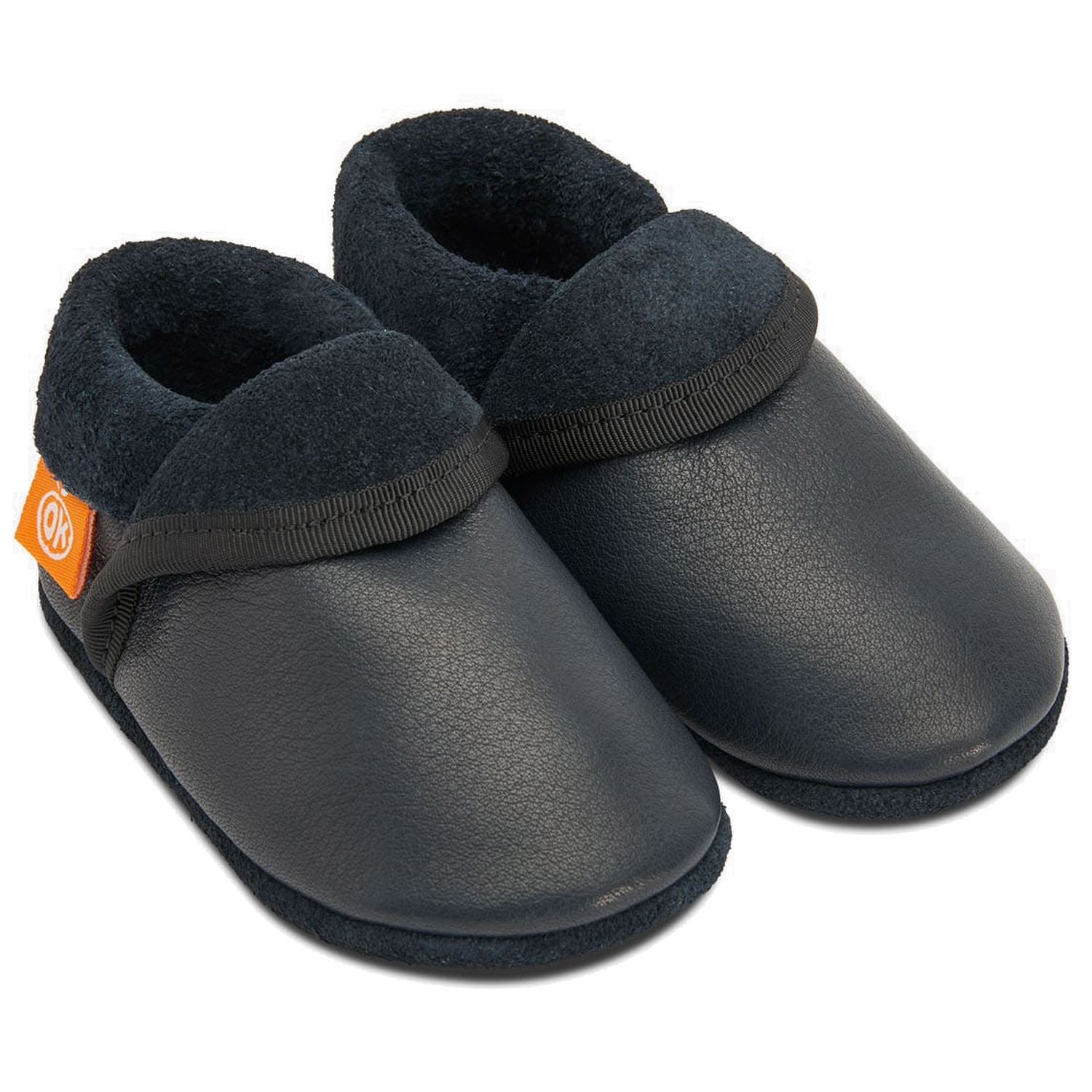 Orangenkinder - Klassik - Kleinkinder Krabbelschuhe - Dunkelblau