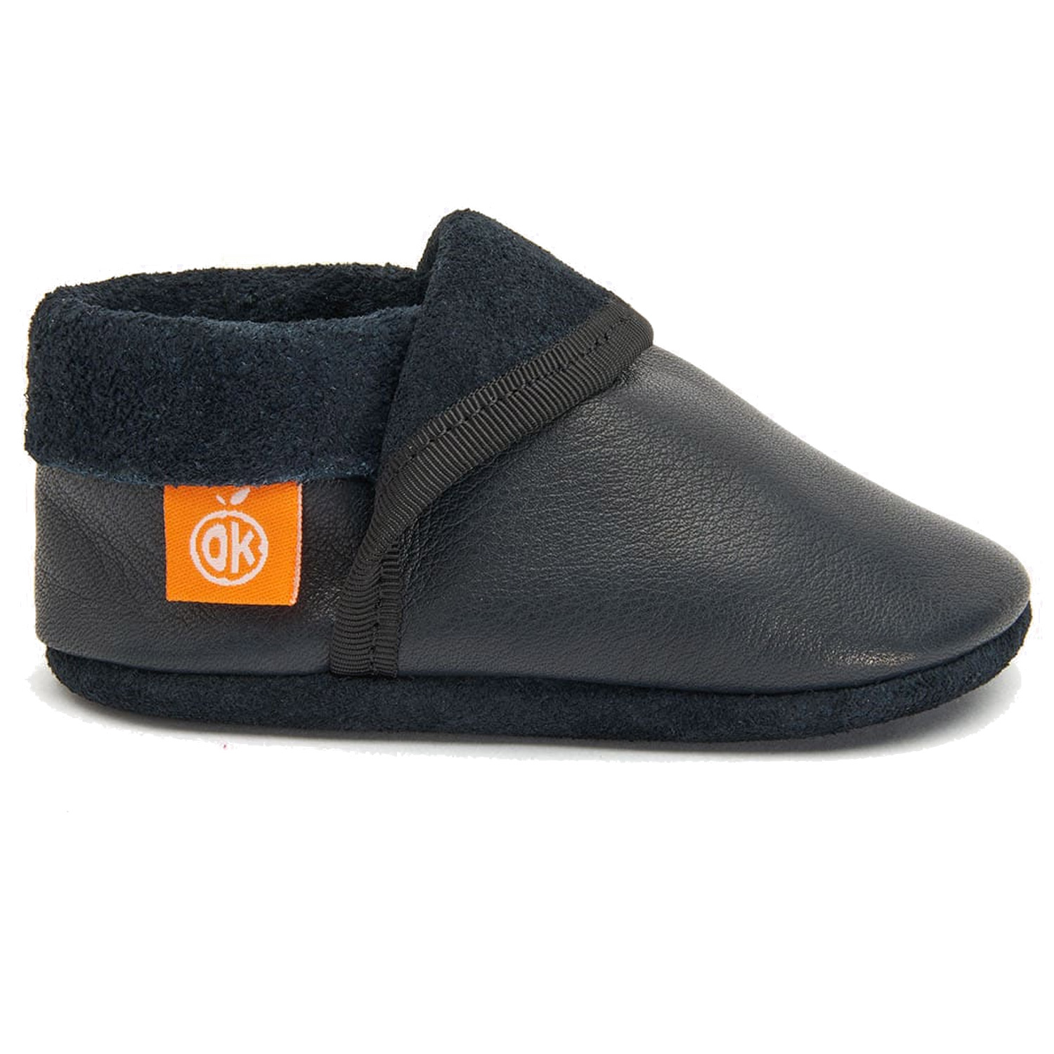 Orangenkinder - Klassik - Kleinkinder Krabbelschuhe - Dunkelblau – Bild 2