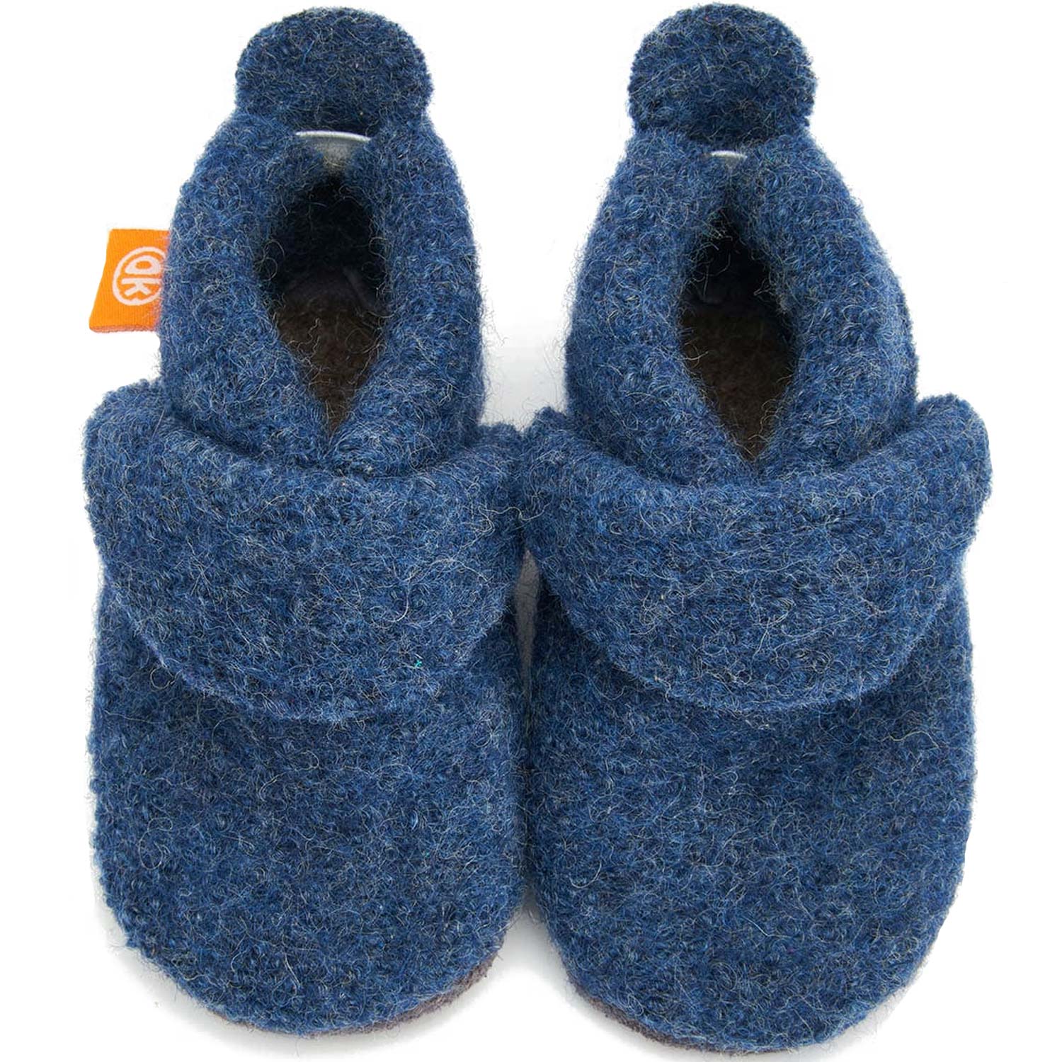 Orangenkinder - Klassik Wolli - Kleinkinder Krabbelschuhe - Jeans – Bild 3