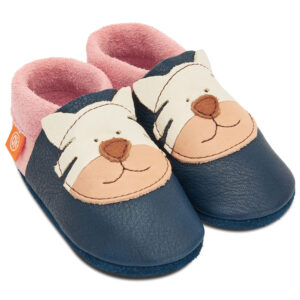 Orangenkinder - Tiger Lilly - Kleinkinder Krabbelschuhe - Blau/Rosa