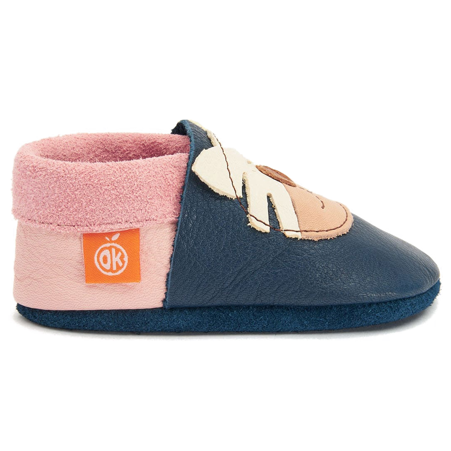 Orangenkinder - Tiger Lilly - Kleinkinder Krabbelschuhe - Blau/Rosa – Bild 2