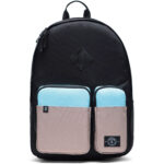 Parkland - Academy - Unisex Rucksack - schwarz/beige/hellblau (mod)